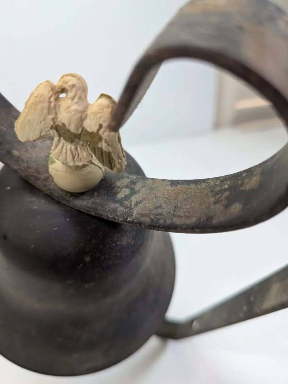 Vintage Americana Eagle Wall Mount Dinner Bell - Rustic Farmhouse Decor